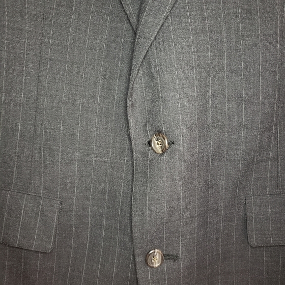 Brooks Brothers Pinstripe 100% Wool Suit Jacket - Picture 3 of 7